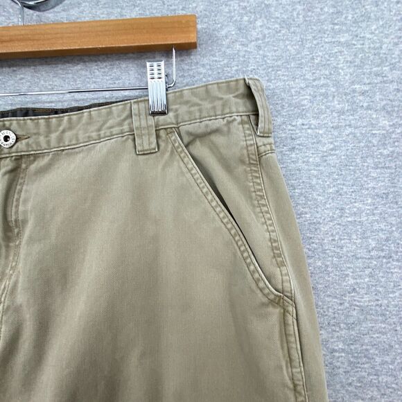 Wrangler Cargo Pants Mens 38 X 32 Khaki Flat Front Straight Leg Activewear Work - Picture 5 of 10